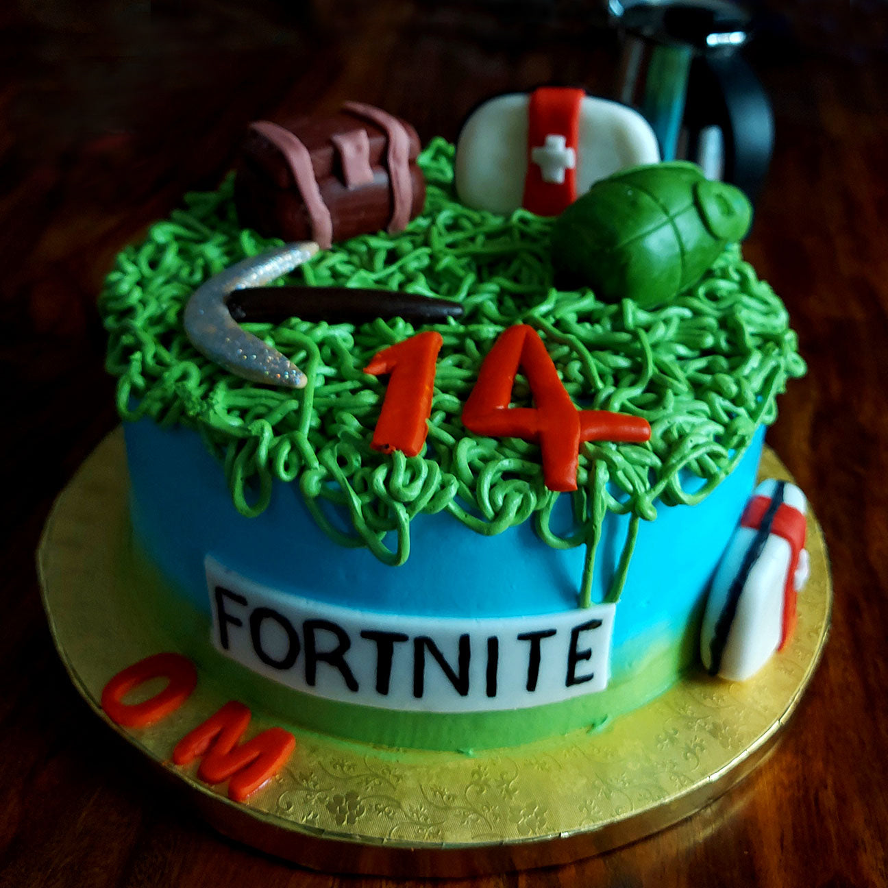 Fortnite-Inspired Birthday Cake