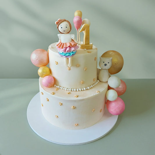 Ballerina Girl theme cake