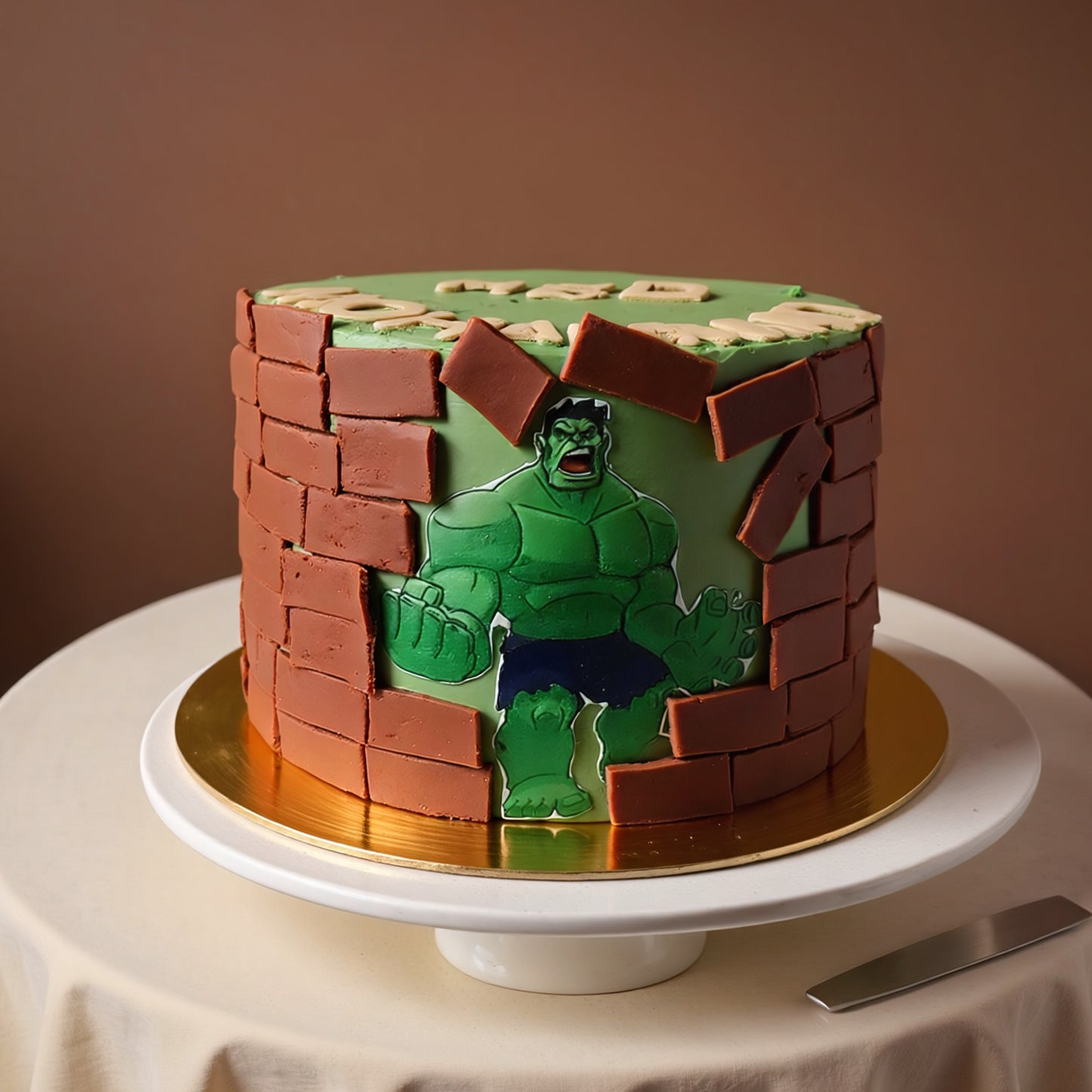 Hulk Theme Cake