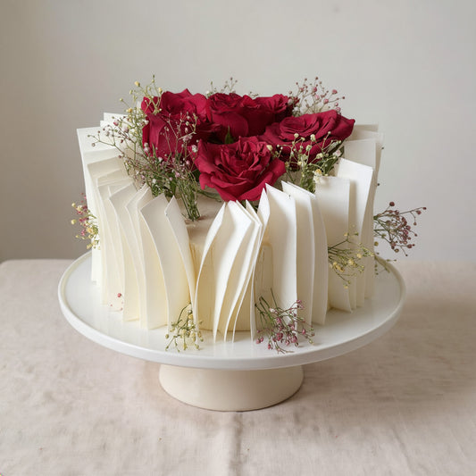 Pleated Rose Cake