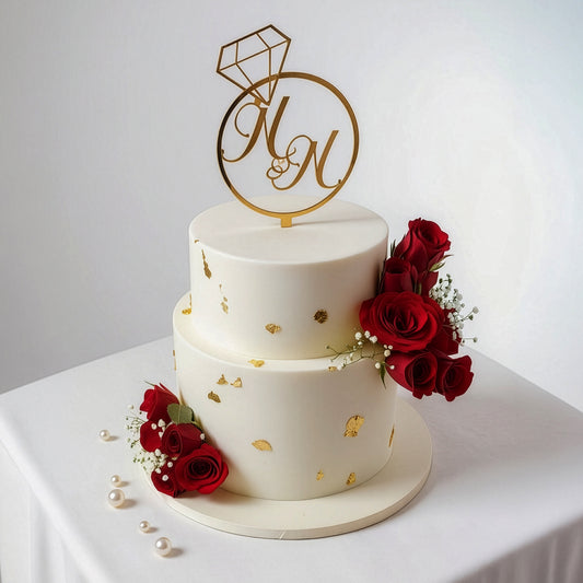 White elegant wedding cake