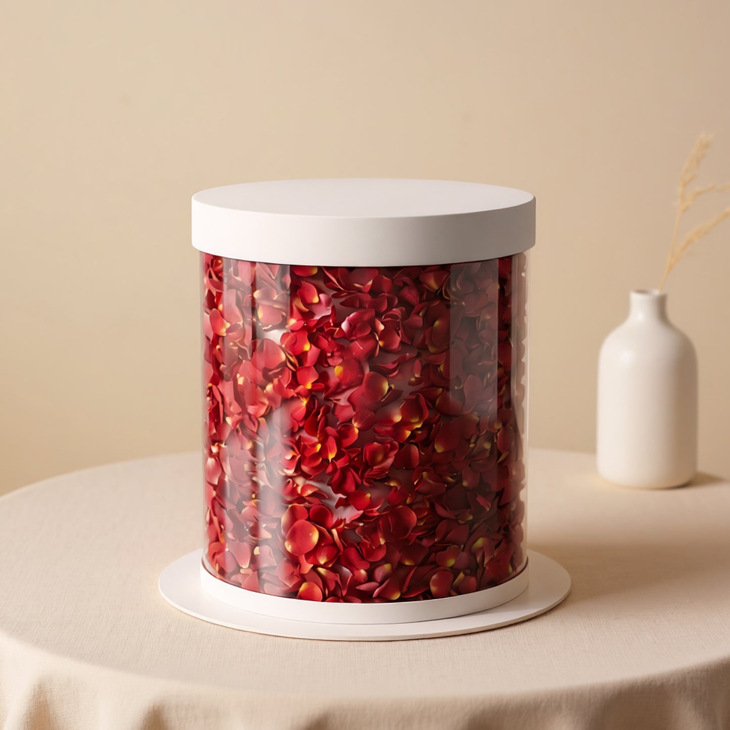 Rose Petal Reveal Cake